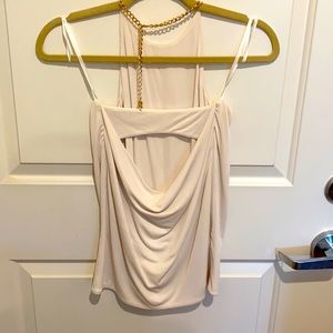 BCBGMAXAZRIA Halter Open Back Top